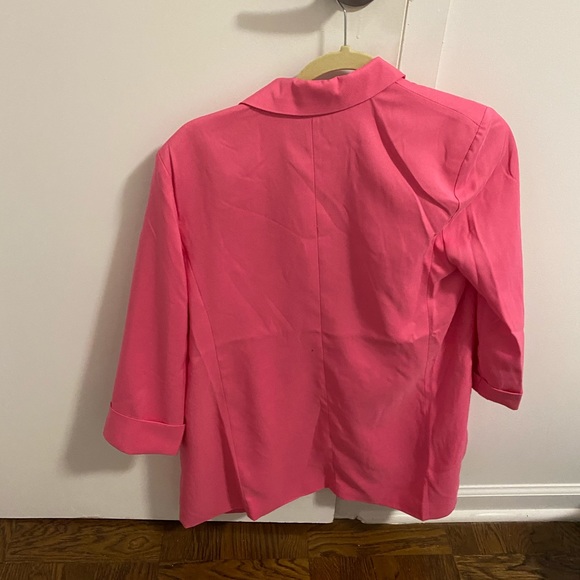 Misguided Hot Pink Oversized Blazer - Picture 3 of 4